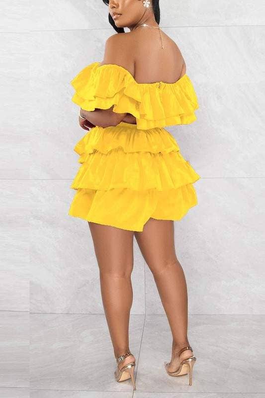 Layered ruffles set