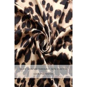 DENIM AND LEOPARD MAXI DRESS