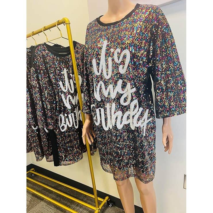 It Is My Birthday Sequin Shirt