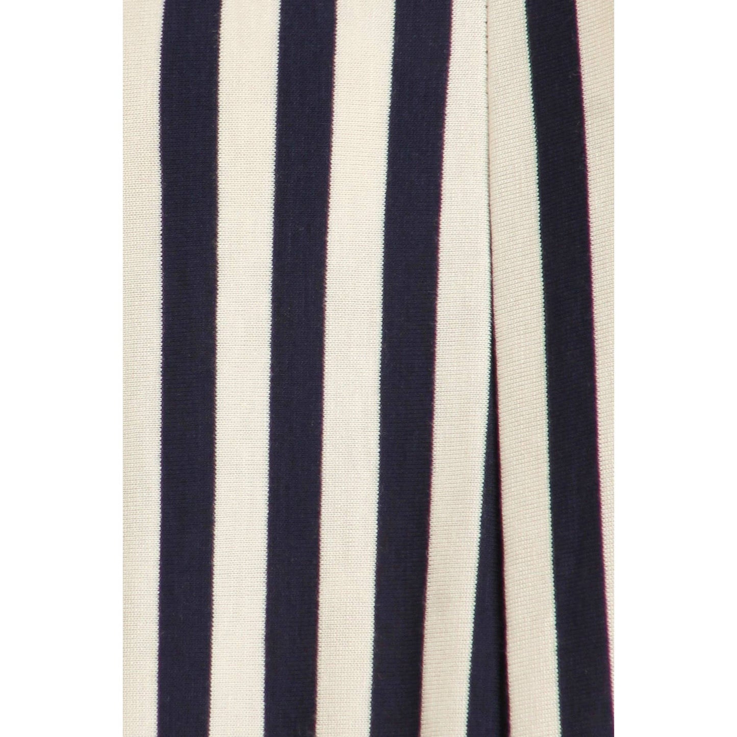 Striped off shoulder jumpsuit in a loose fit with pockets