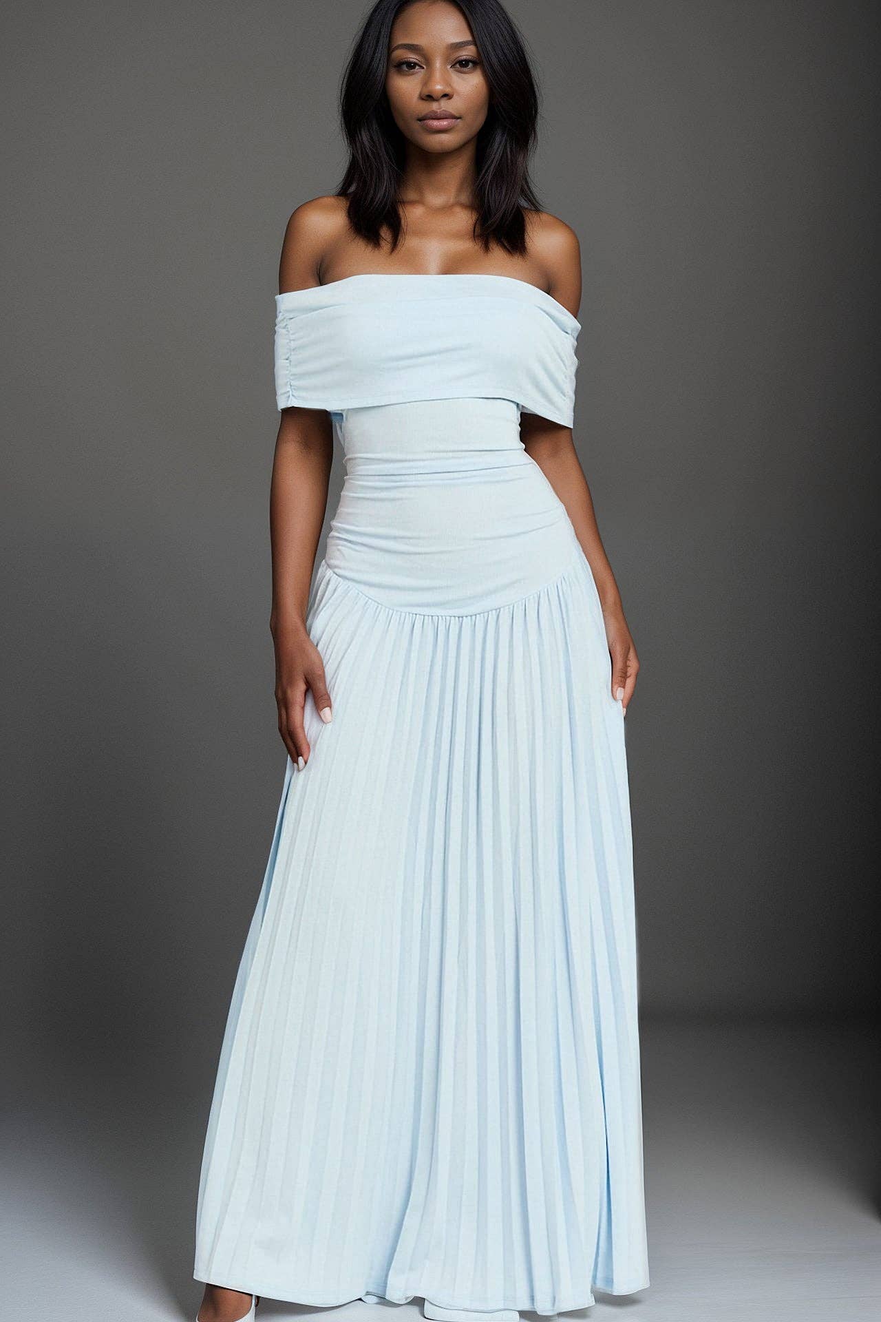 Aria Serenity Maxi Dress Sky Blue