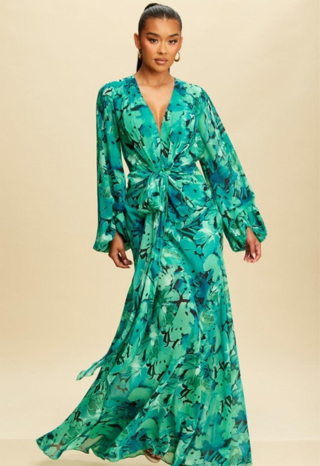 Green Maxi dress