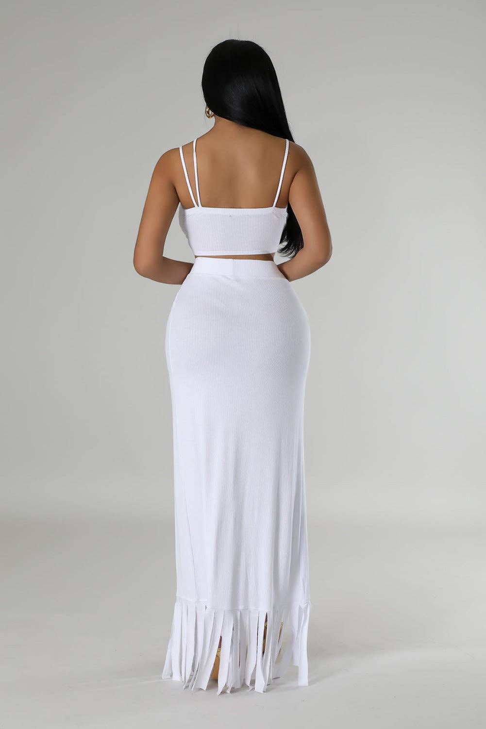 MALYBGG Cami Strap Maxi Dress with Slit 88227LY
