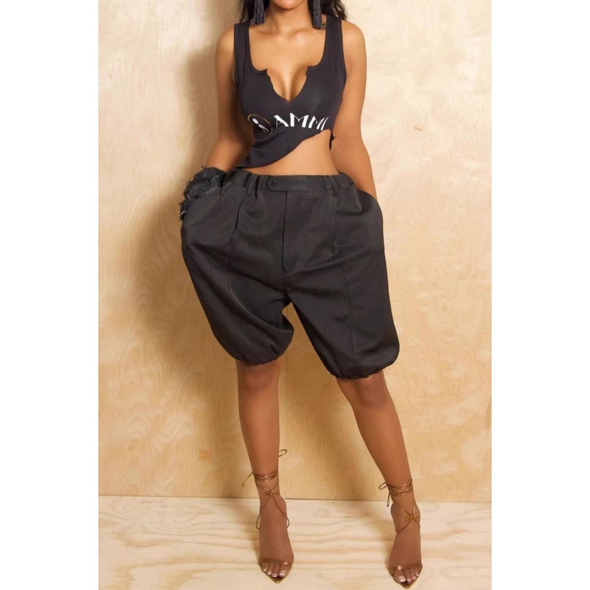 Balloon Half Bloomer Pants