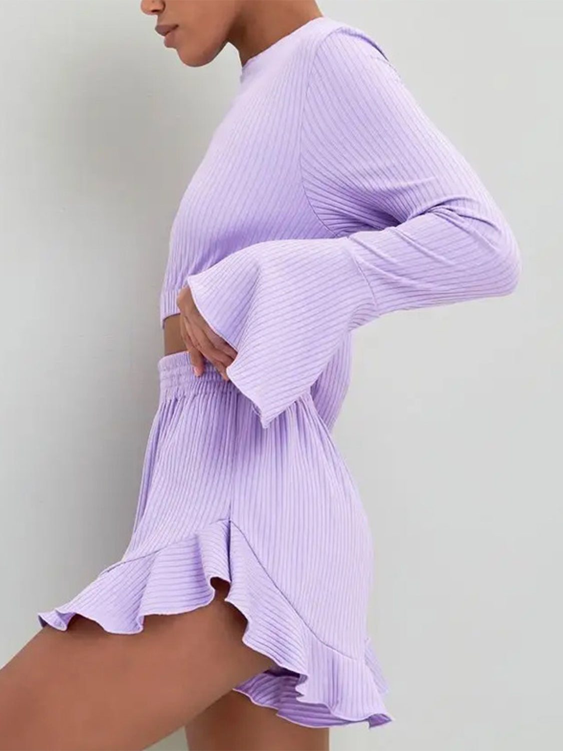 Round Neck Long Sleeve Set