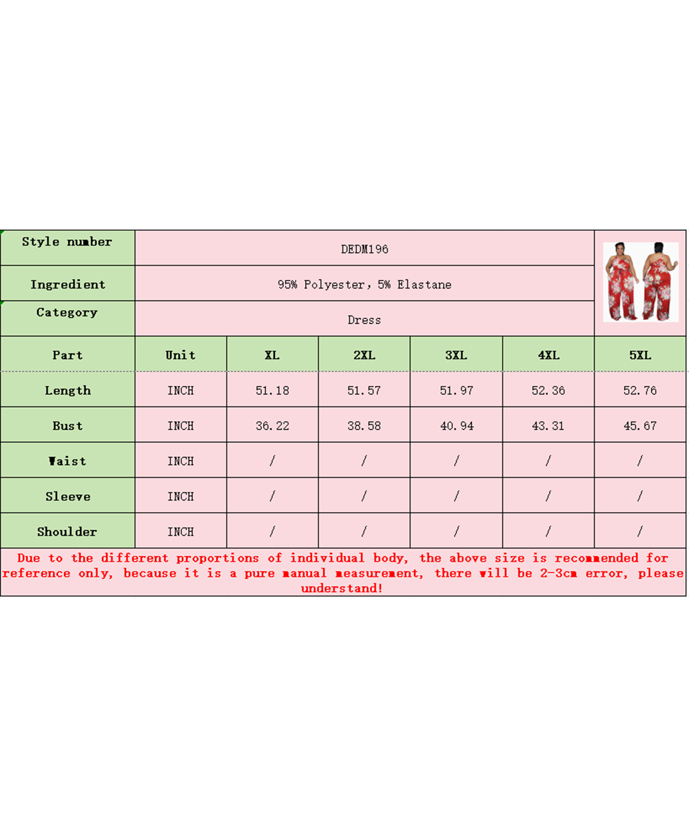 Chic Casual Jumpsuit With Large Floral Print in Red