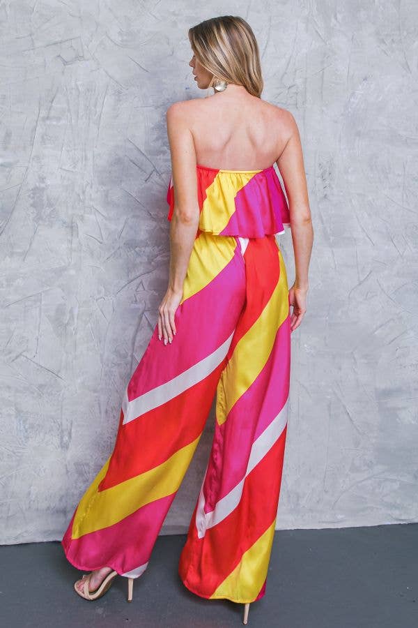 A printed woven jumpsuit - IP7937