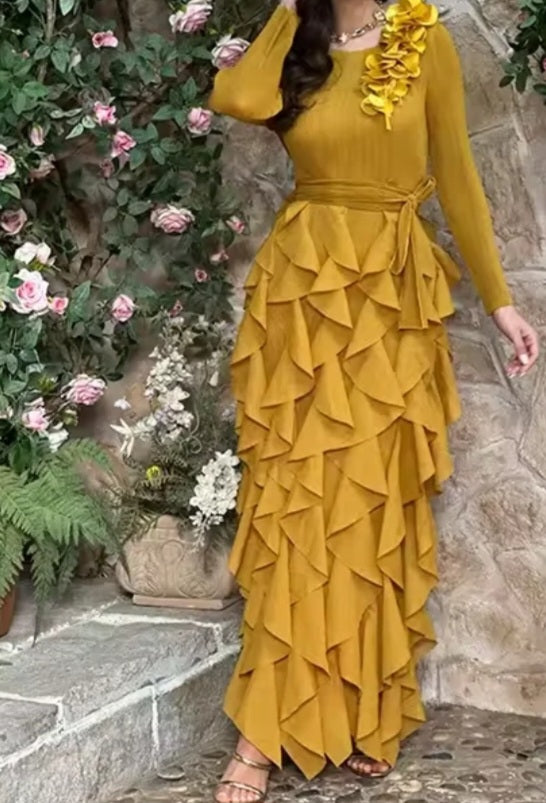 Total Ruffle Movement Dress