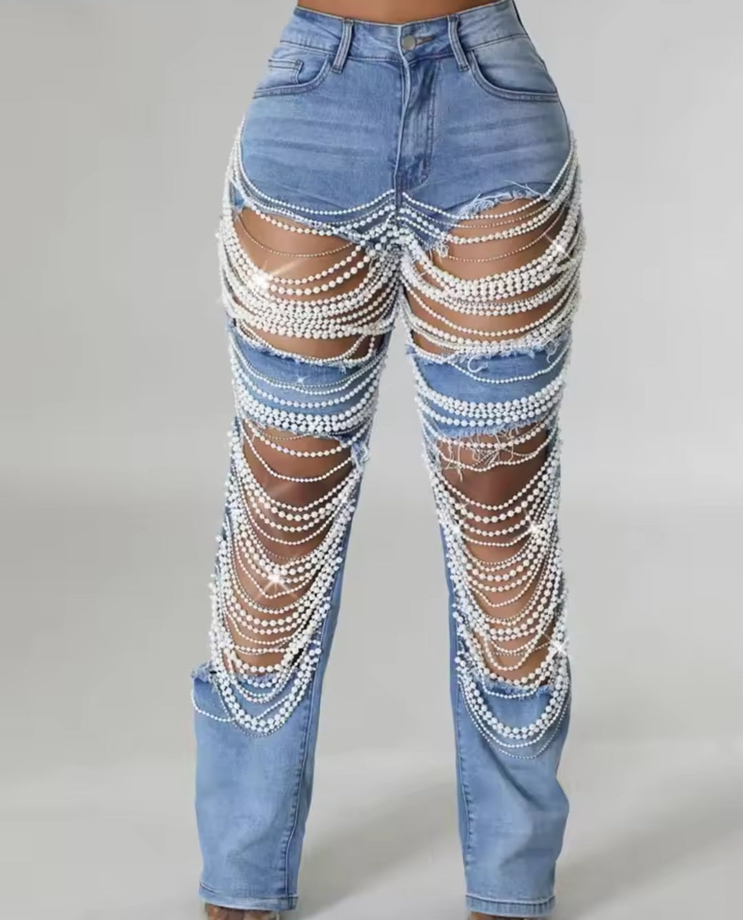 Ripped Jeans/Pearl's and Stones