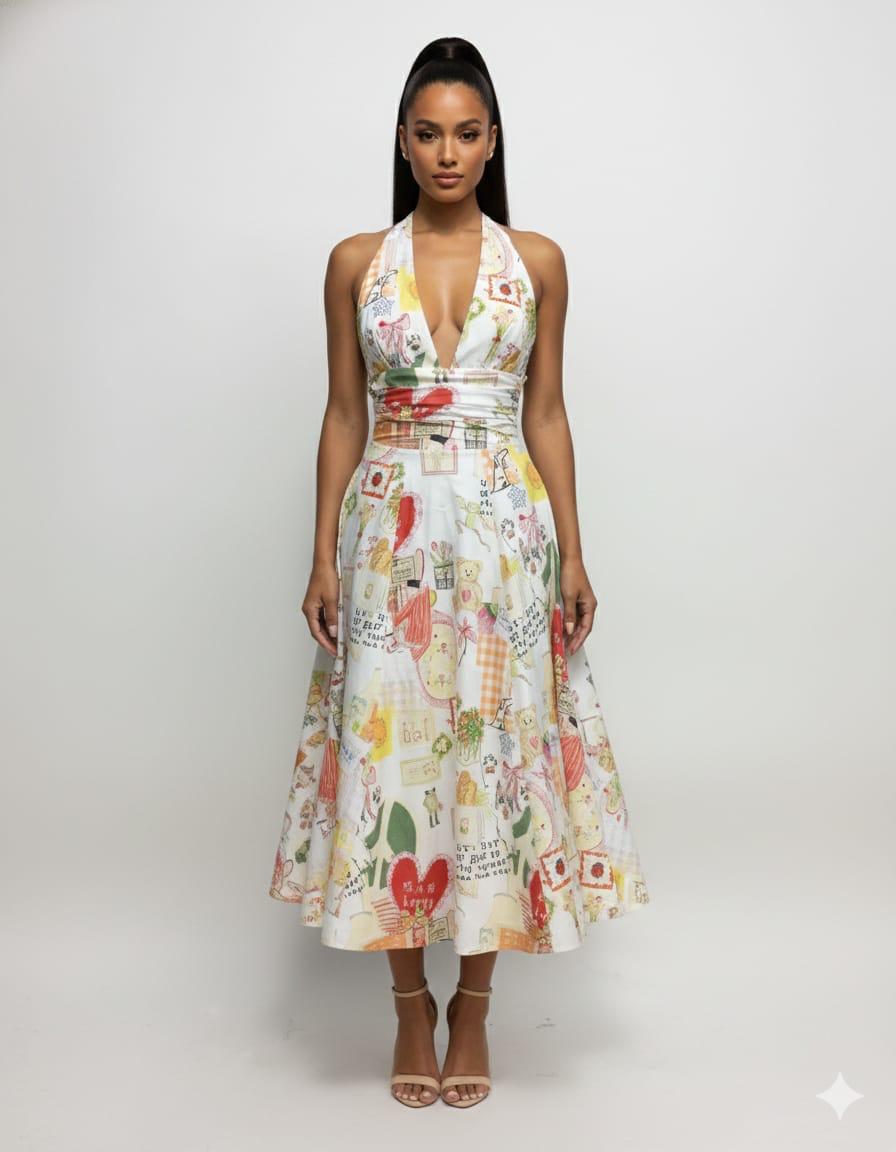 White She Travels Dress