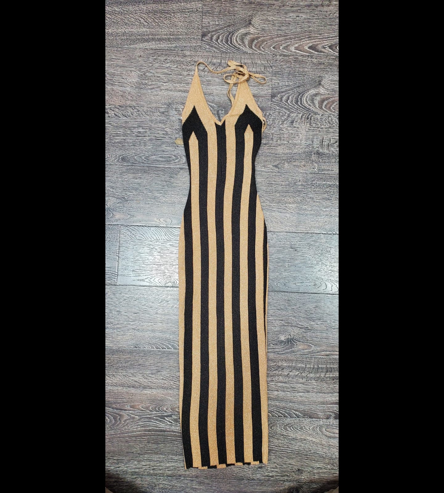 Black and Gold Striped