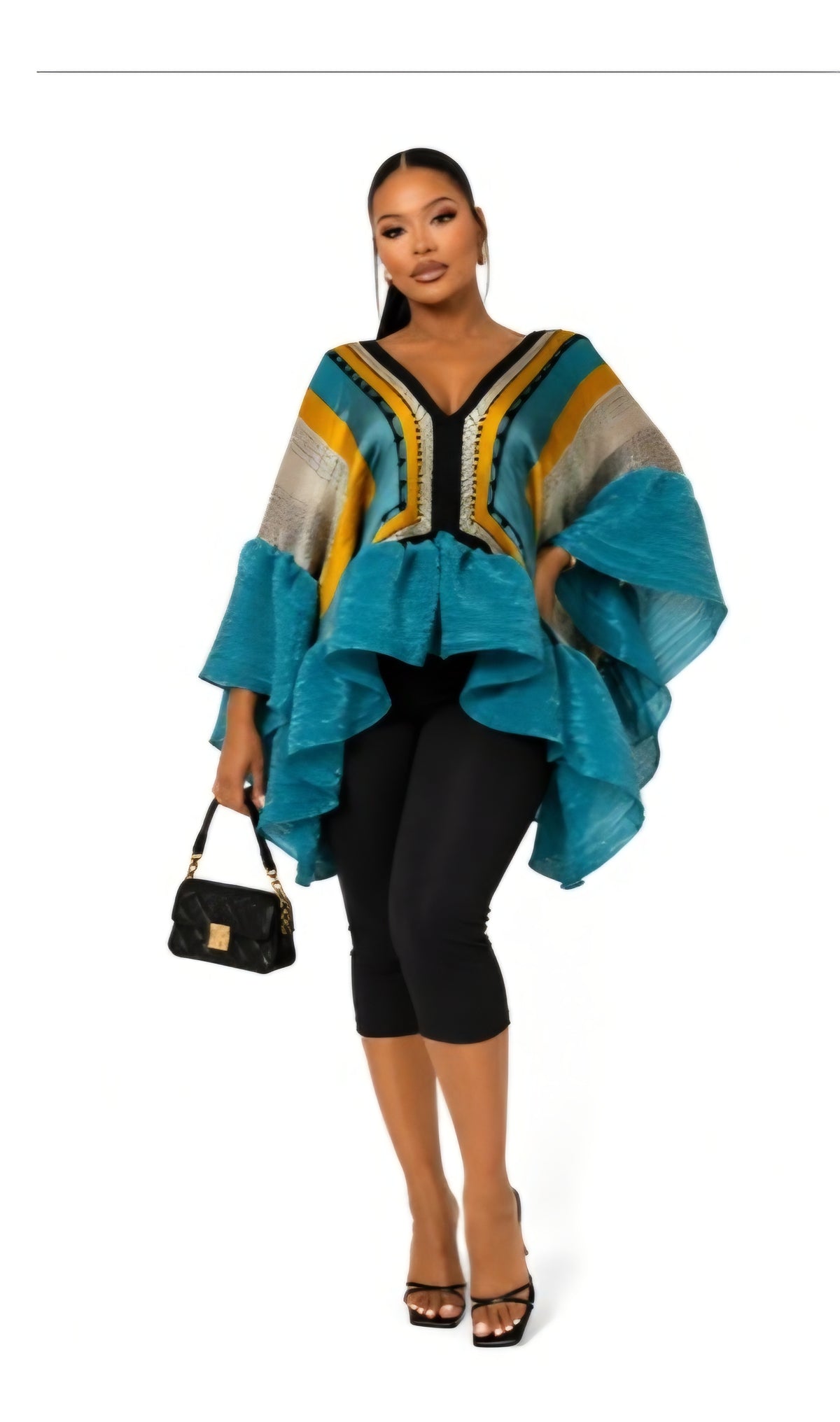 Ruffle Multi Shirt