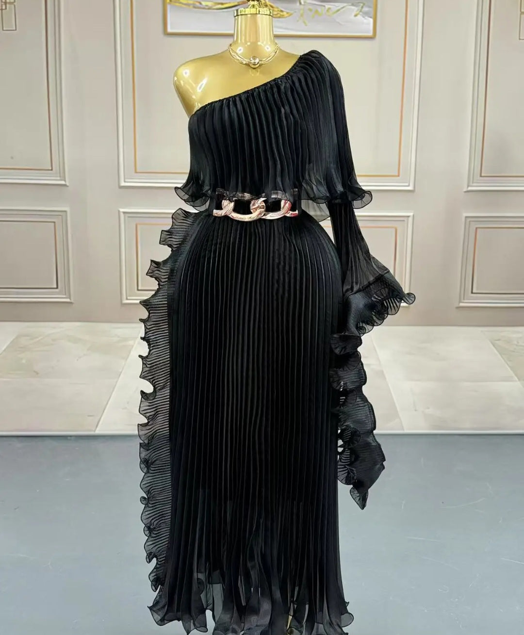 One Shoulder Ruffle Madness