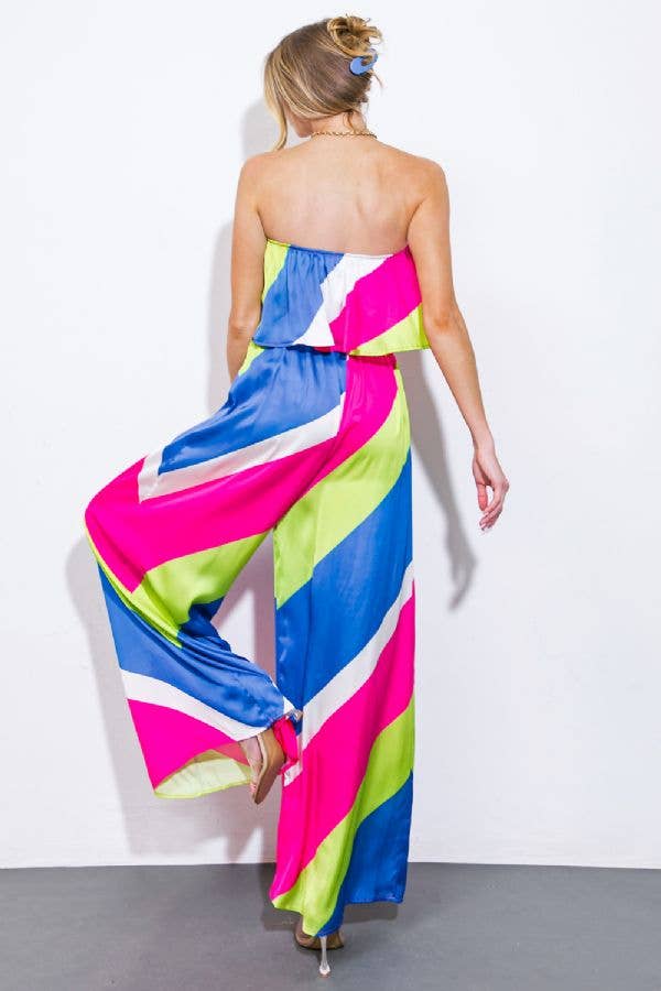 A printed woven jumpsuit - IP7937