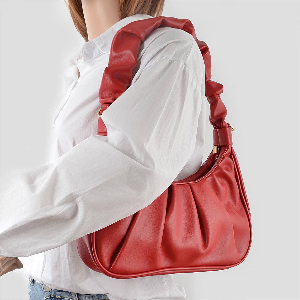Pleated Simple Shoulder Bag