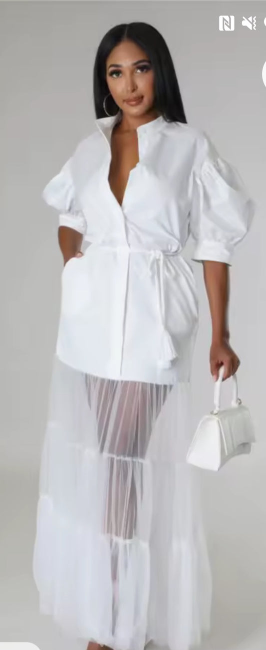 White Shirt Dress