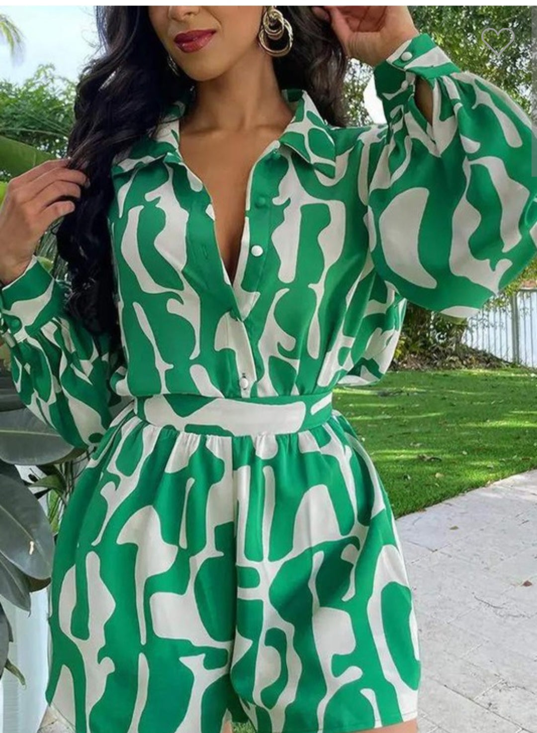 Satin Wave Two Piece Set