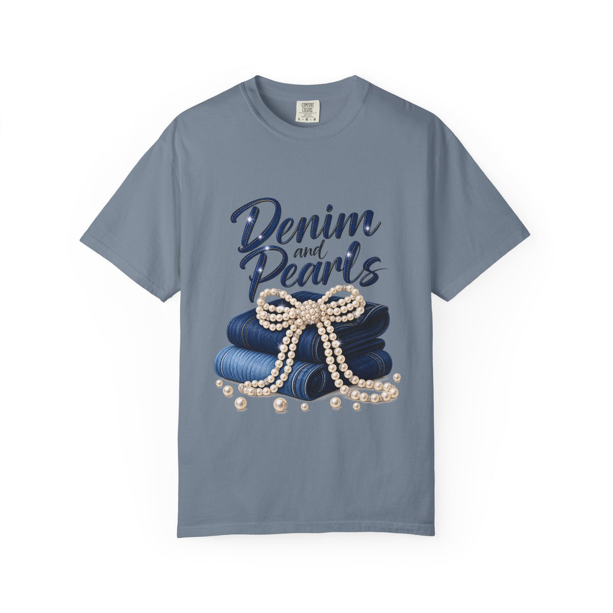 Denim and Pearls T‑Shirt