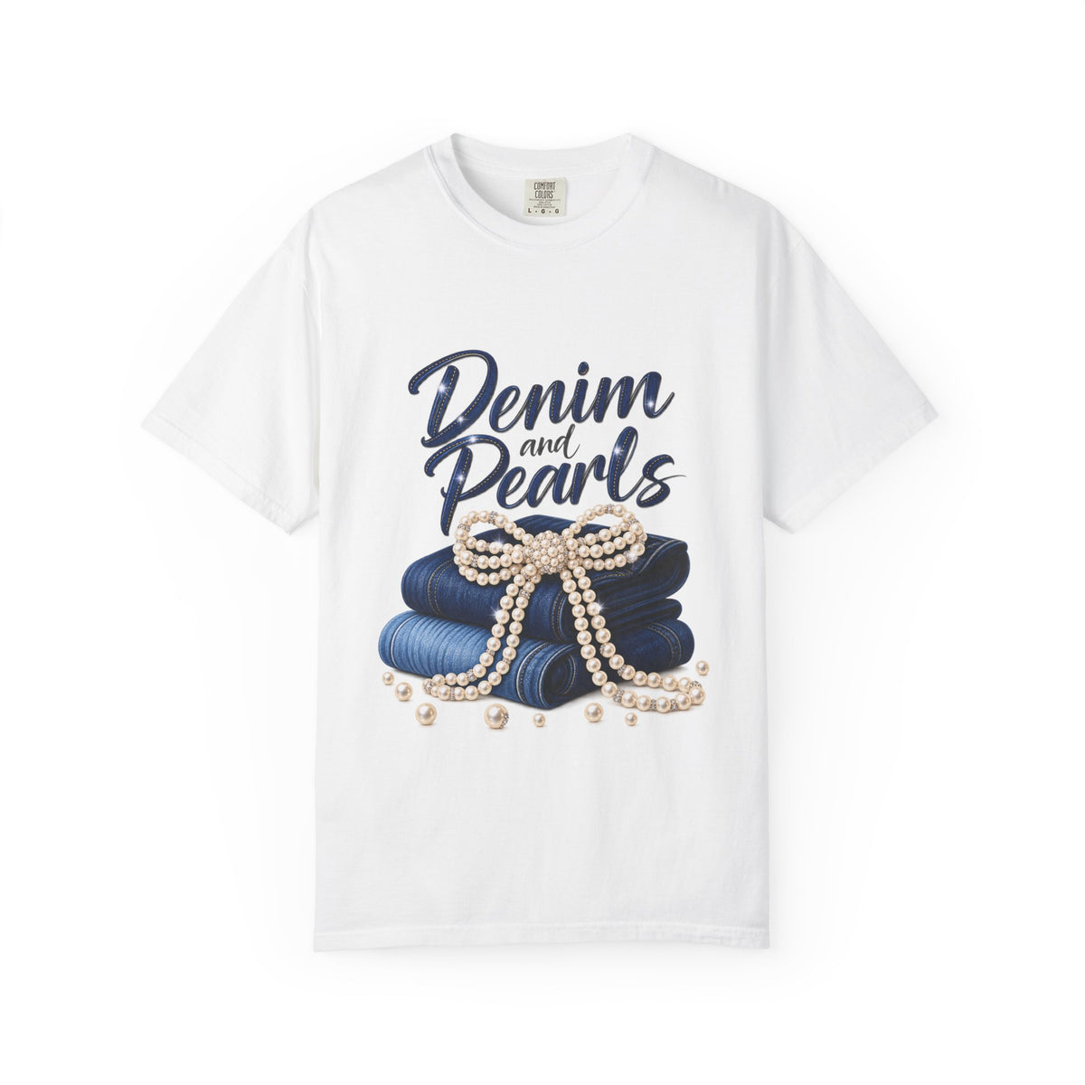 Denim and Pearls T‑Shirt