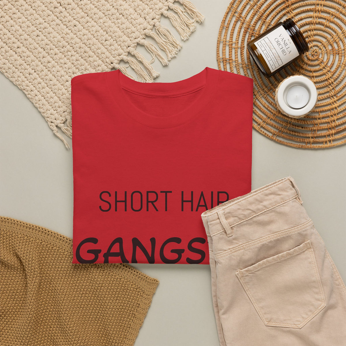 Short Hair Gangsta T-Shirt — Funny Short-Haired Pride Tee