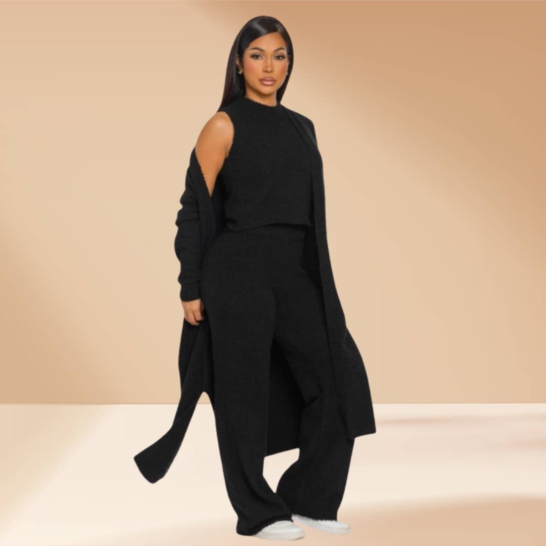 3 piece set Cozy Lounge Set Teddy Like Skim