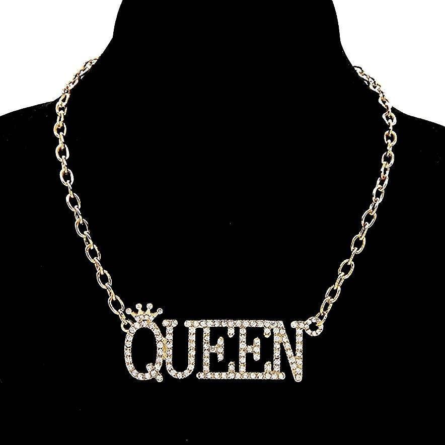 NECKLACE RHINESTONE QUEEN