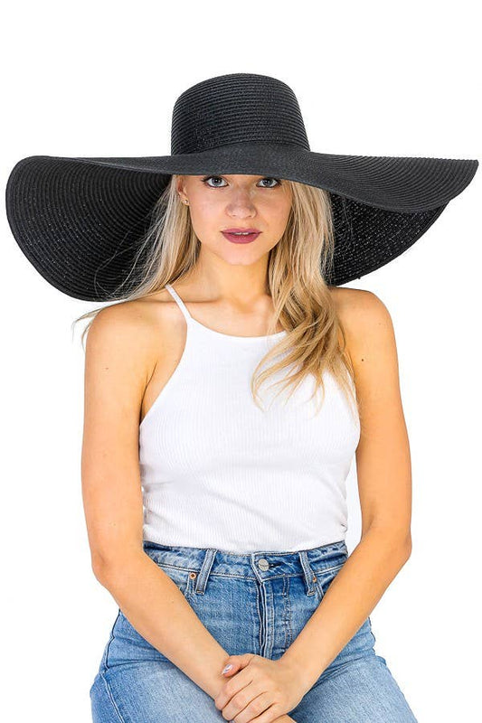 Extra Wide Floppy Glossy Sun Hat