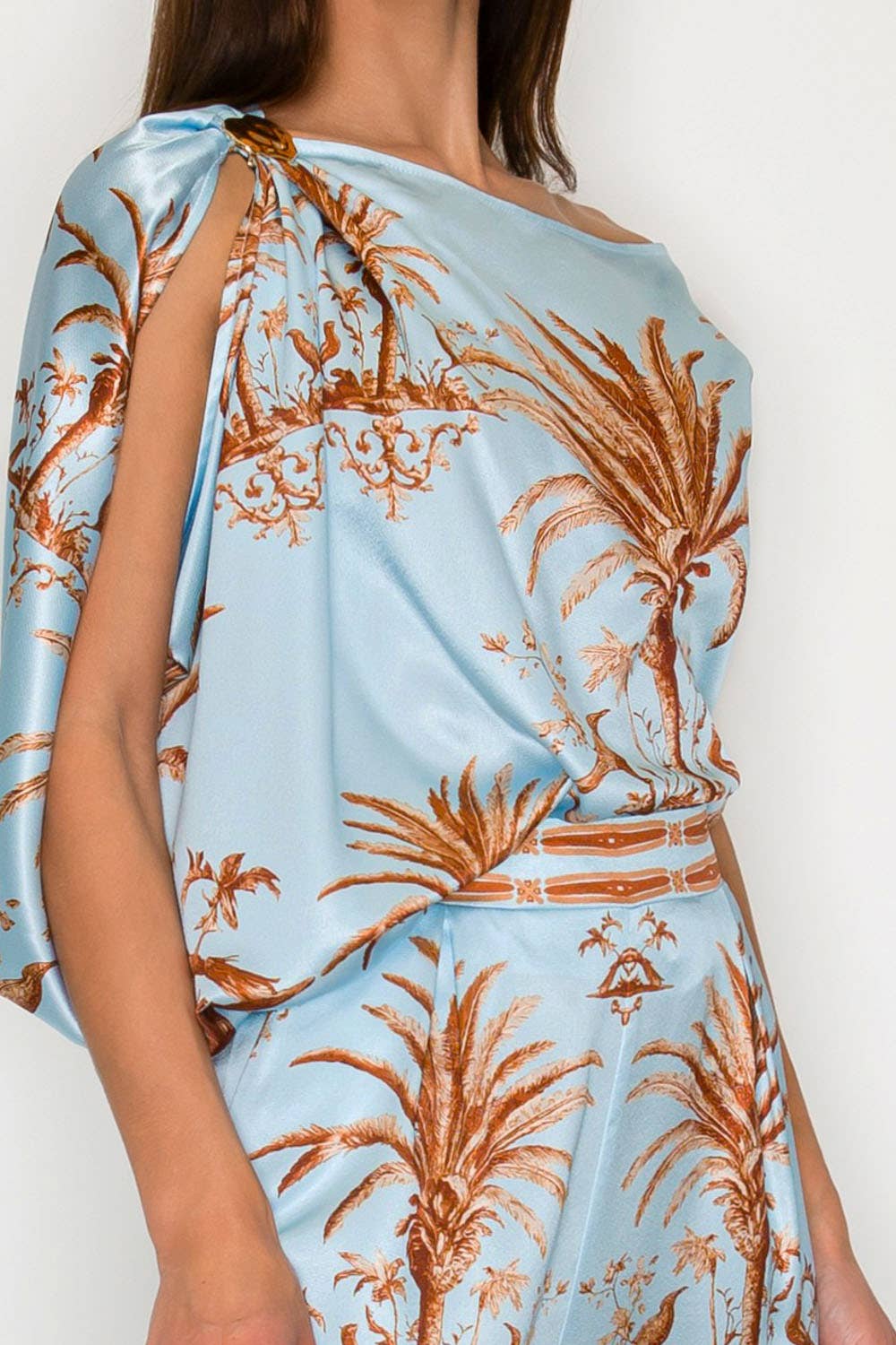 One Shoulder Top & Jogger Pants Set