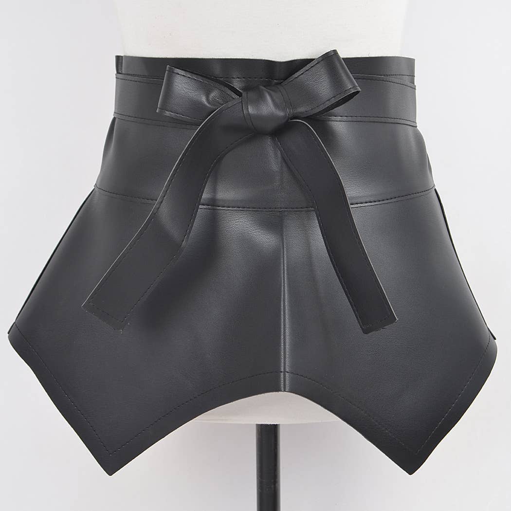 Faux Leather Plus Size Skirt Belt