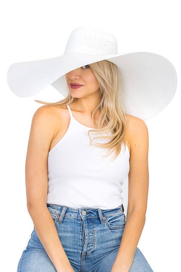 Extra Wide Floppy Glossy Sun Hat