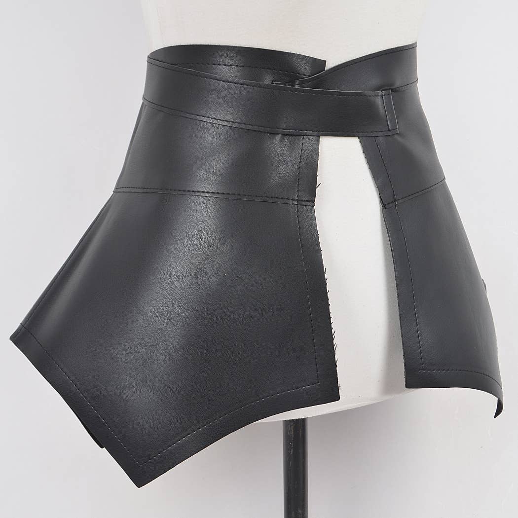 Faux Leather Plus Size Skirt Belt