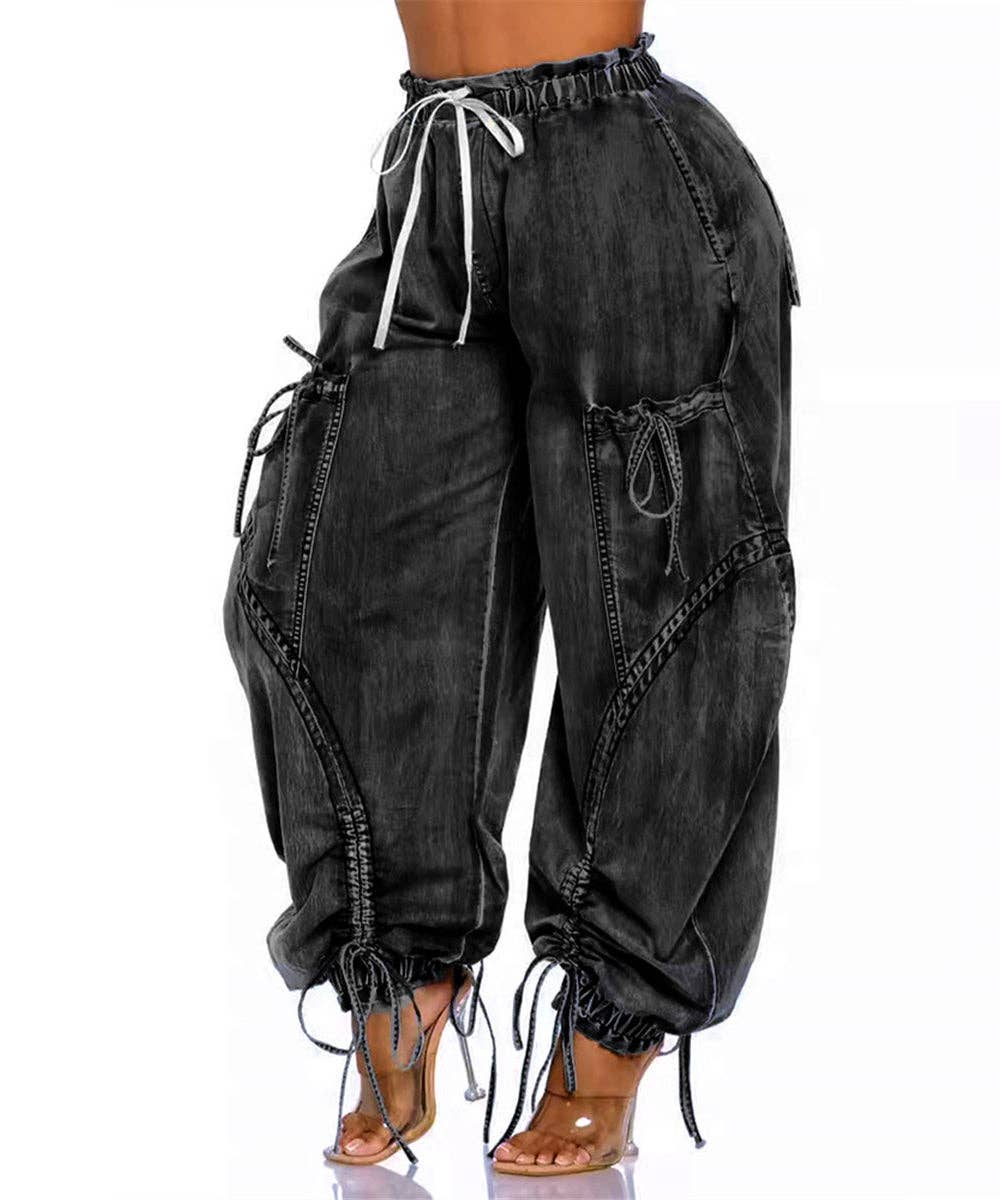 LOOSE JEANS DRAWSTRING