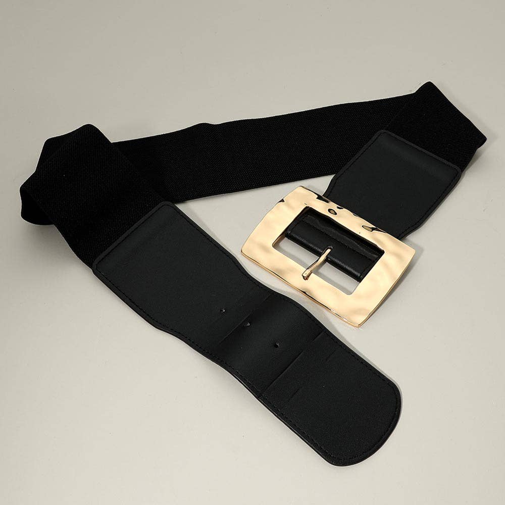 Wide Bold Hammered Belt