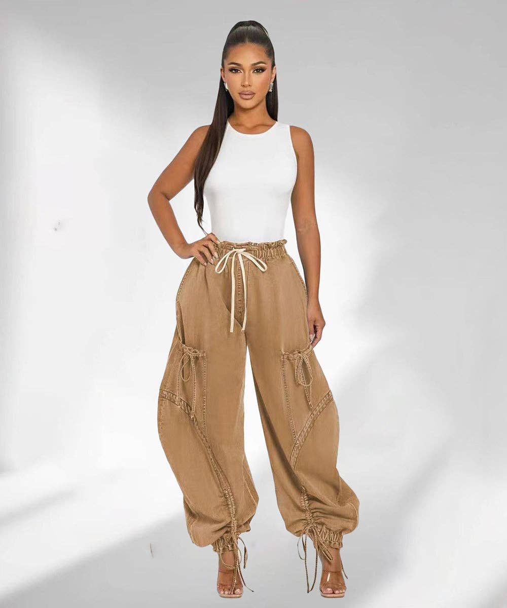 LOOSE JEANS DRAWSTRING