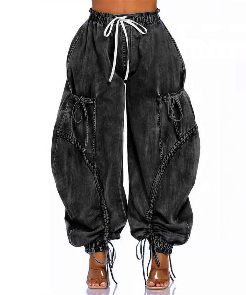 LOOSE JEANS DRAWSTRING