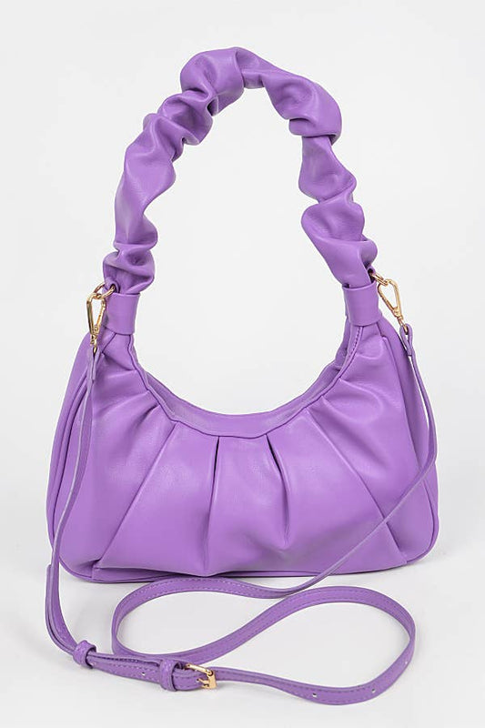 Pleated Simple Shoulder Bag
