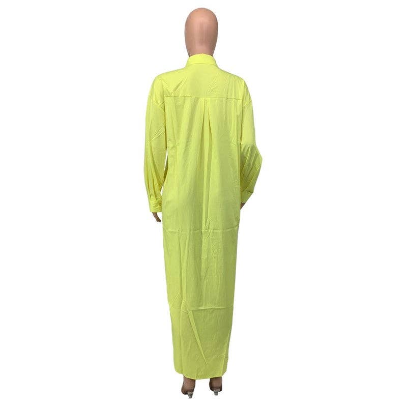 Casual Solid Color Long Coat