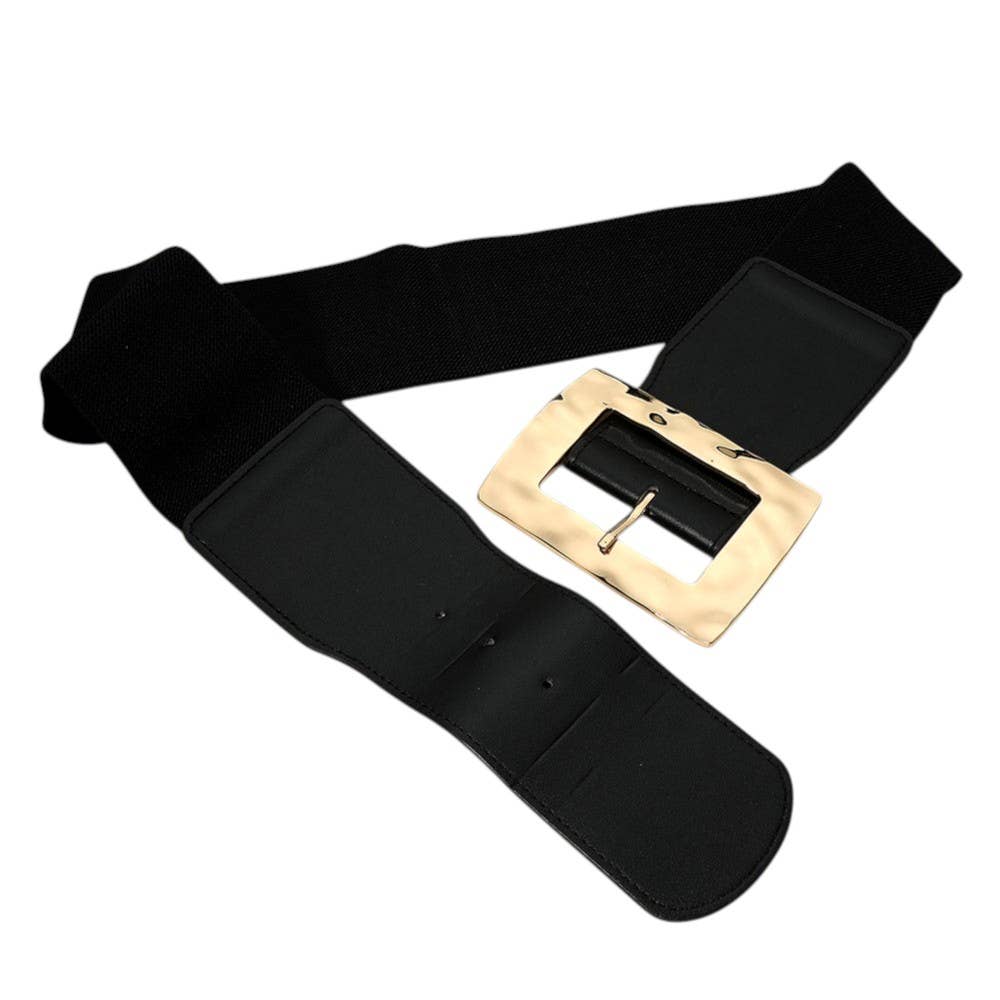 Wide Bold Hammered Belt