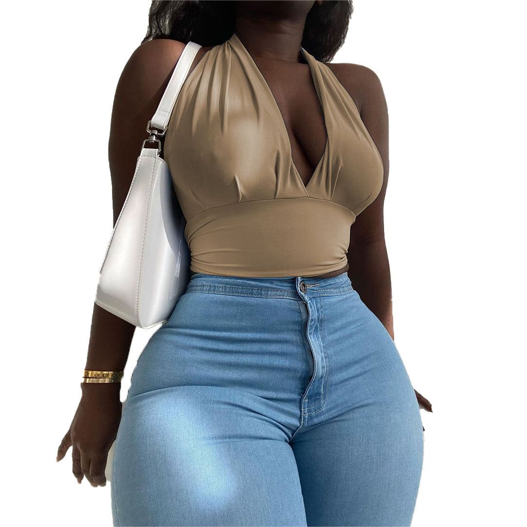 Sexy Tube Top T-Shirt Crop Top Sexy