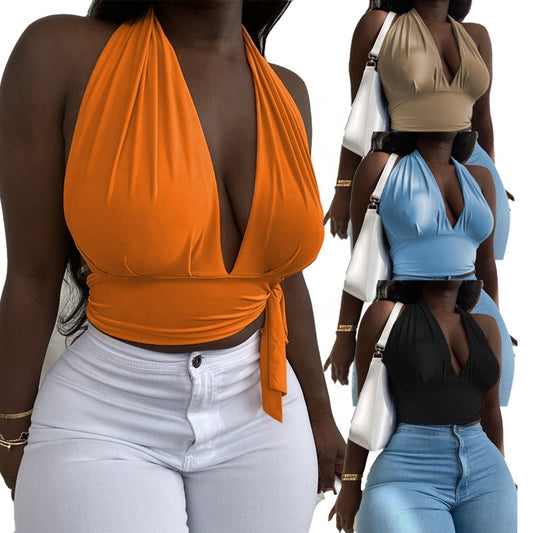 Sexy Tube Top T-Shirt Crop Top Sexy