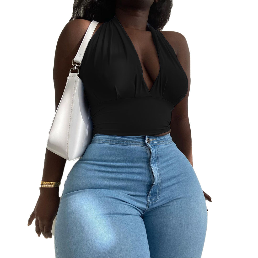 Sexy Tube Top T-Shirt Crop Top Sexy