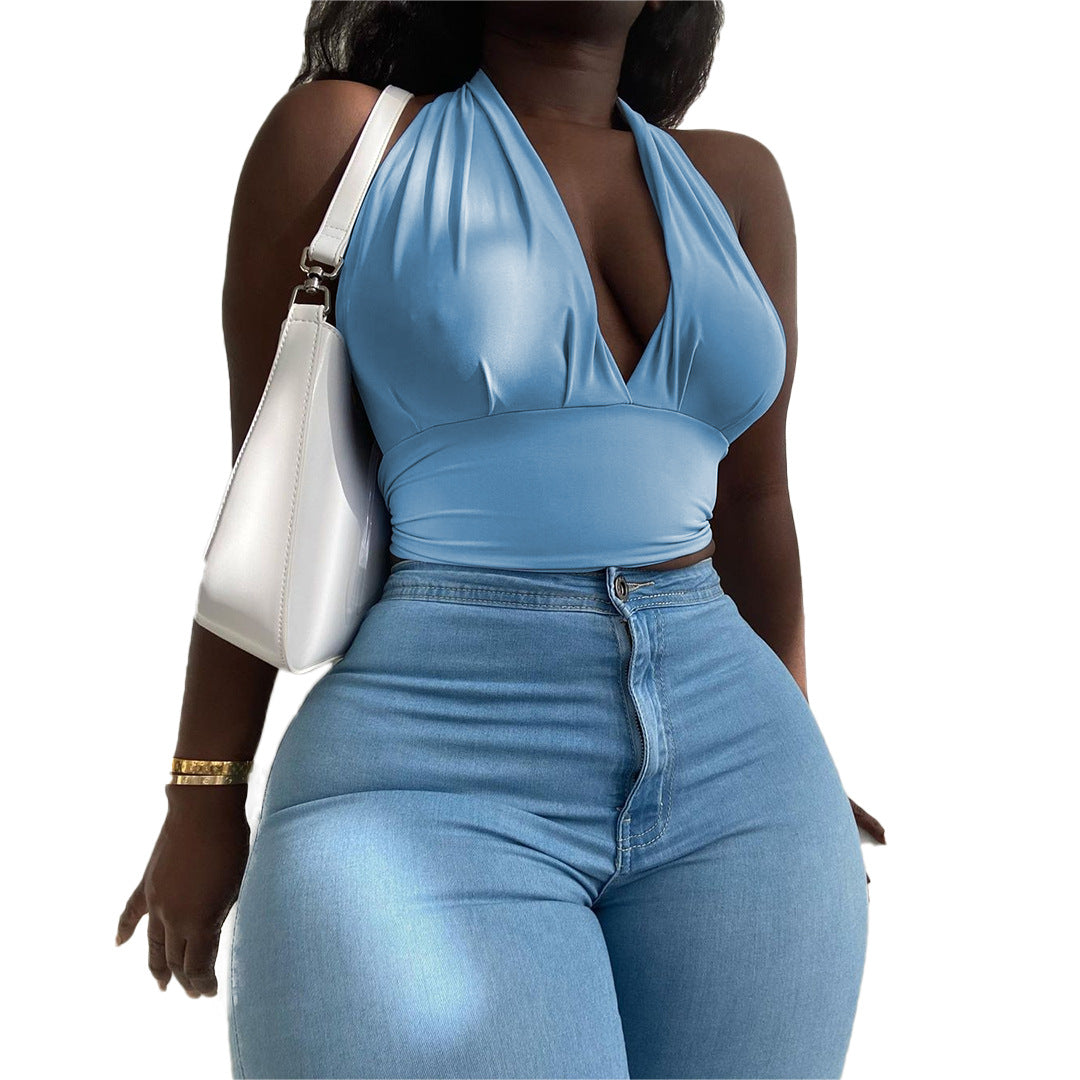 Sexy Tube Top T-Shirt Crop Top Sexy