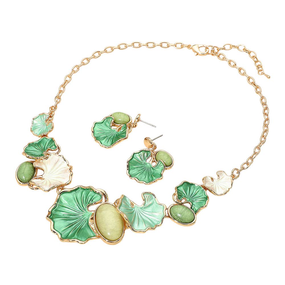 Colored Metal Gingko Leaves Vine