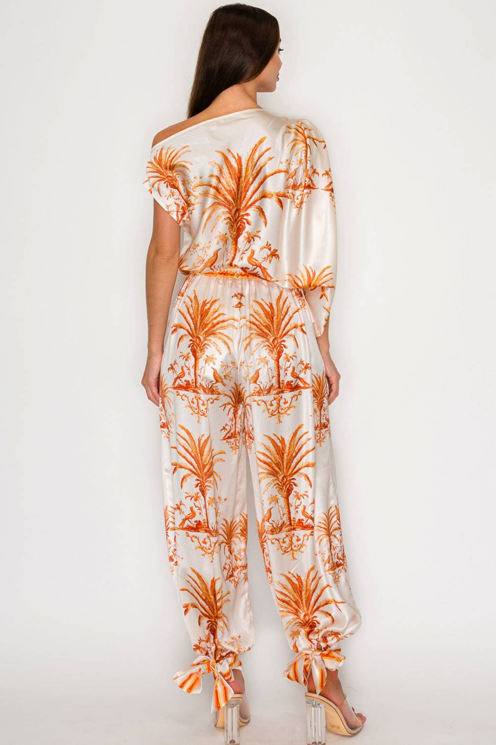 One Shoulder Top & Jogger Pants Set