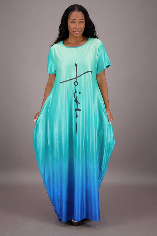 Gradient Dye Faith Dress