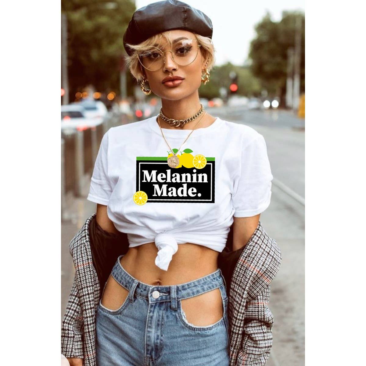 MELANIN MADE Print Women T-shirt