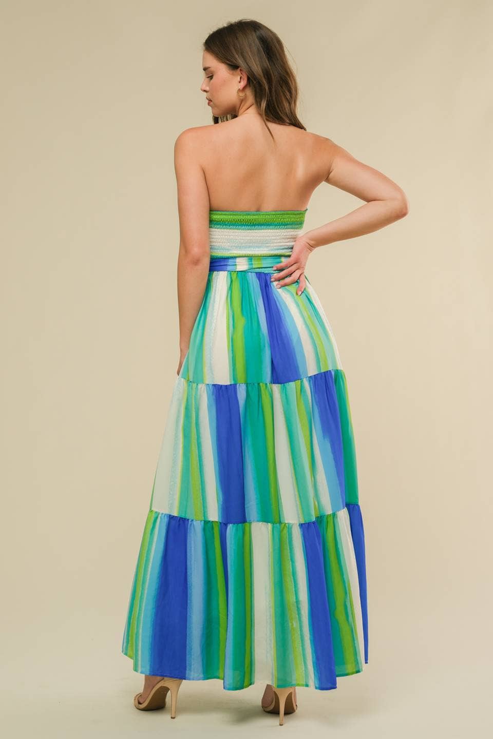 A printed woven midi dress - ID20988