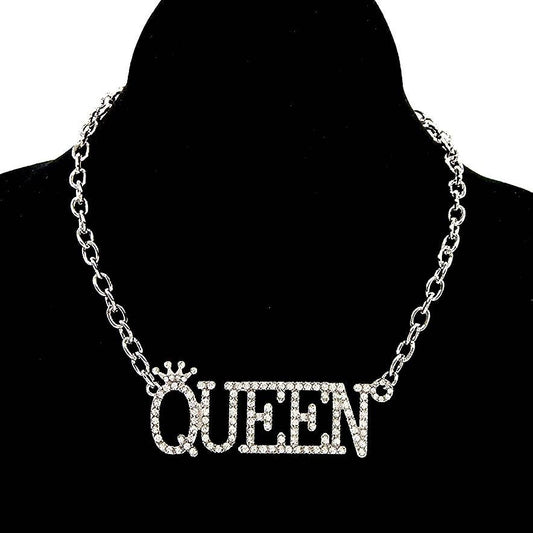 NECKLACE RHINESTONE QUEEN
