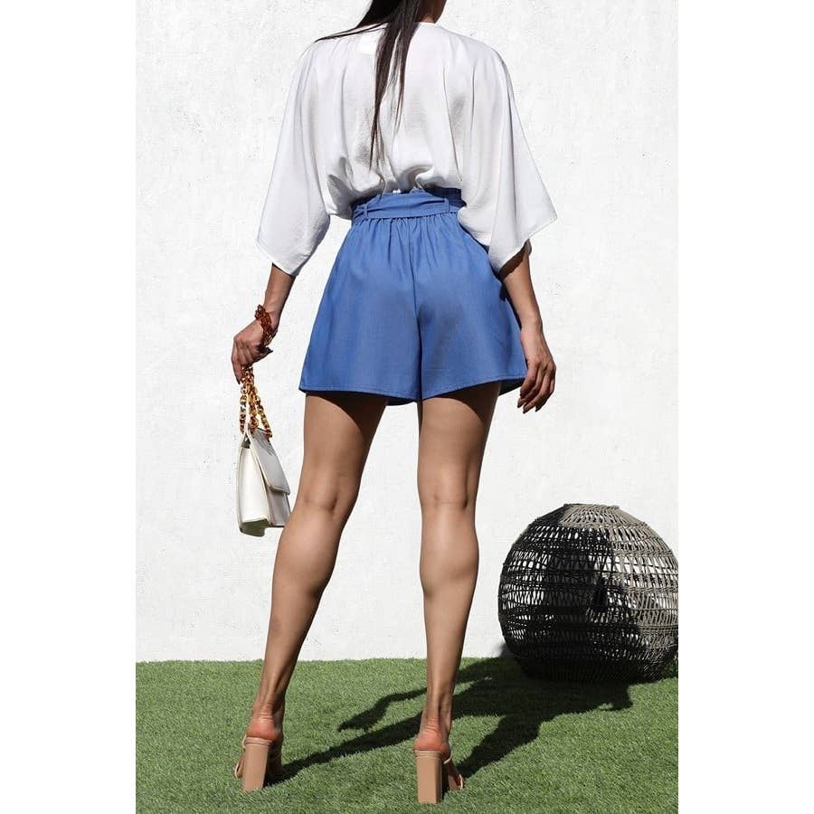 LOOSE FIT DENIM ROMPER