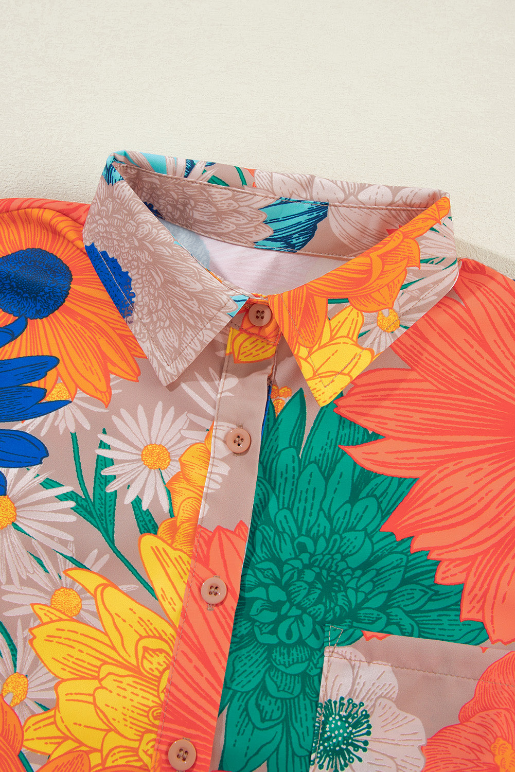 Printed Button Up Long Sleeve Set